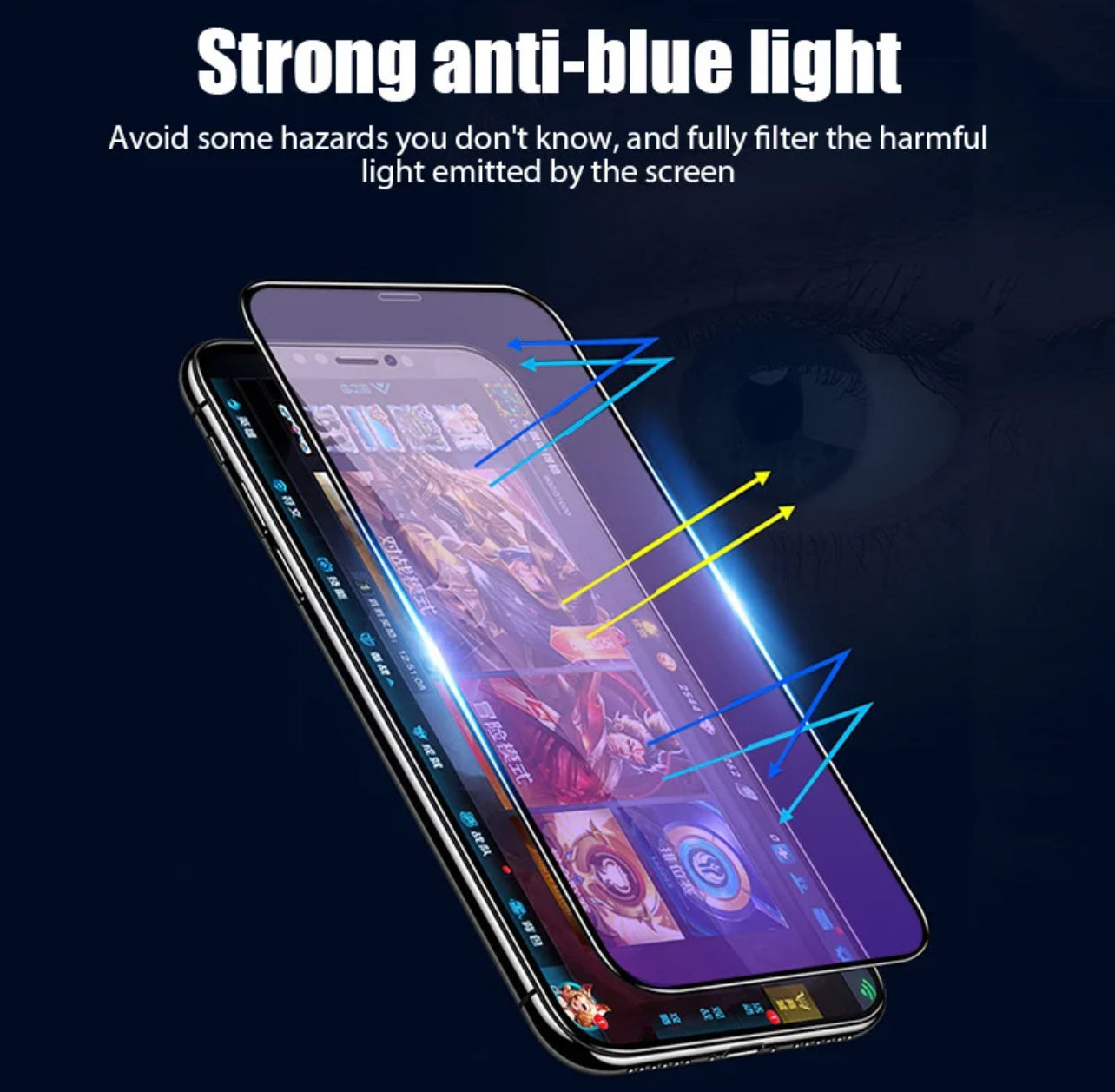 PJun Branded Violet Anti-Blue Light Glass Screen Protector 2pcs- iPhone PJun Branded Violet Anti-Blue Light Glass Screen Protector 2pcs- iPhone